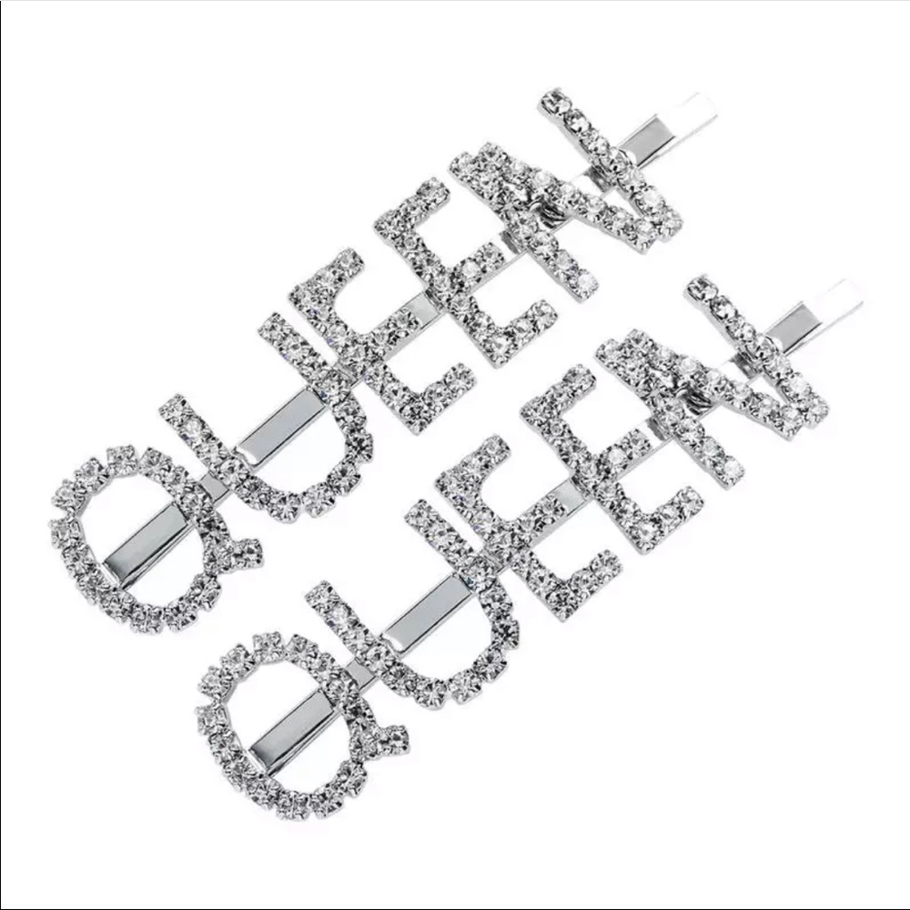 NEW Bling “QUEEN” Set Hair Clips